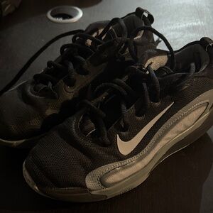 Nike Black and Gray Mesh Running Shoes